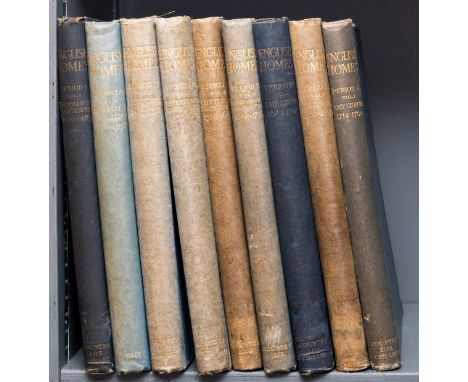 Tipping (H.Avray) &amp; Christopher Hussey. English Homes, 9 vol. [a complete set], first editions, numerous photographic ill