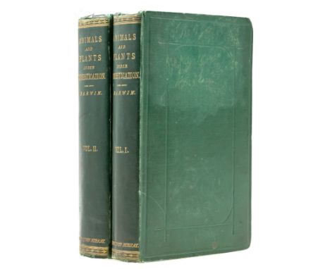 Darwin (Charles) The Variation of Animals and Plants under Domestication, 2 vol., first edition, first issue, wood-engraved i