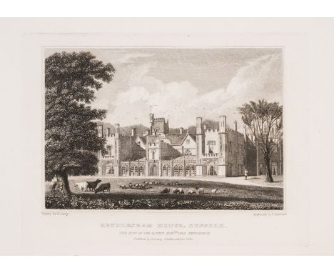 Suffolk.- Davy (Henry) Views of the Seats of Noblemen and Gentlemen in Suffolk, Part I [all published], first edition, one of