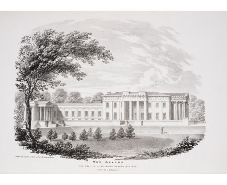 Hampshire.- Hewetson (J.) Architectural and Picturesque Views of Noble Mansions in Hampshire, bound from the original 5 parts