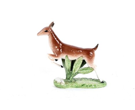 John Harper Shebeg Pottery, Isle of Man: a limited edition study of the Susie Cooper Gazelle, no. 28/90, 23cms.