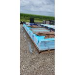 (Located in Lincoln, IL) Greenhouse Roof Panels, White, 8mm Thick, Doublewall Polycarbonate