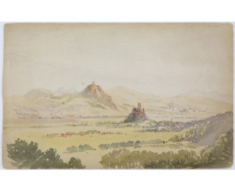 Josephine Butler (British, 1828-1906). 'Ahrweiler on the Rhine by Josephine Butler', inscribed verso, watercolour, 13cm x 20.