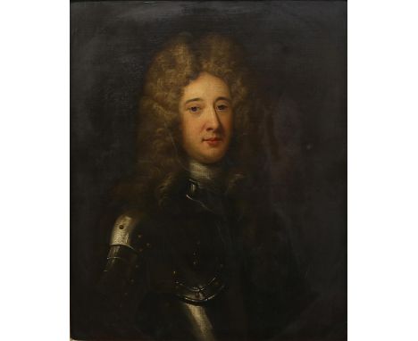 17th / 18th century portrait of John Churchill, 1st Duke of Marlborough (1650-1722), the Duke with powdered wig and dressed i