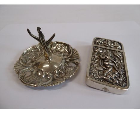 Silver ring tree and indian silver? card case (2)