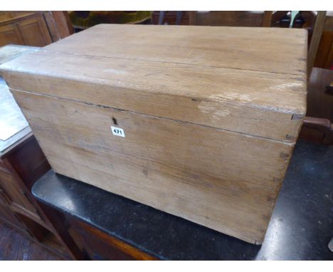 19thC pine trunk