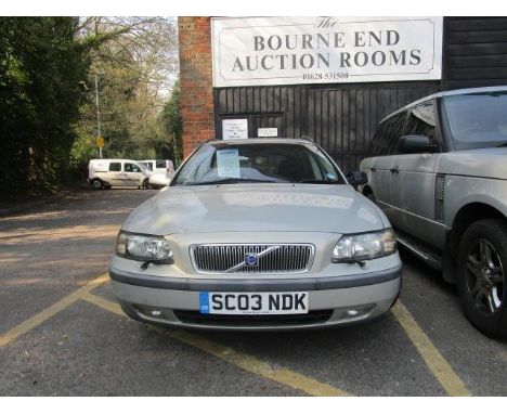 Volvo V70 Estate MK 2 2.4SE 5dr, registration number SC03 NDK, manual, petrol, 86,000 miles approximately. Twelve months MOT 