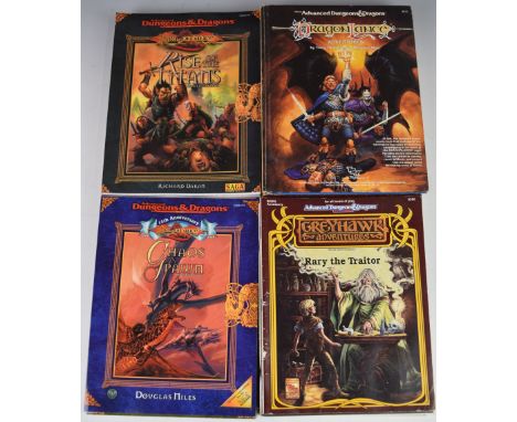 Sixteen Advanced Dungeons &amp; Dragons Dragonlance Role Playing Game books and modules together with 5 Greyhawk Adventures, 