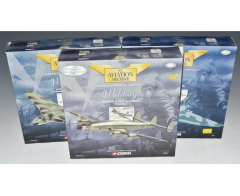 Three Corgi The Aviation Archive 1:144 scale diecast model aircraft comprising Avro Vulca B.2 'Dambusters' Squadron, AA31201,