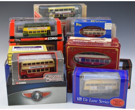 Twenty-Six Corgi, Original Omnibus Company (OOC), Britbus, Atlas Editions and Exclusive First Editions (EFE) diecast model bu