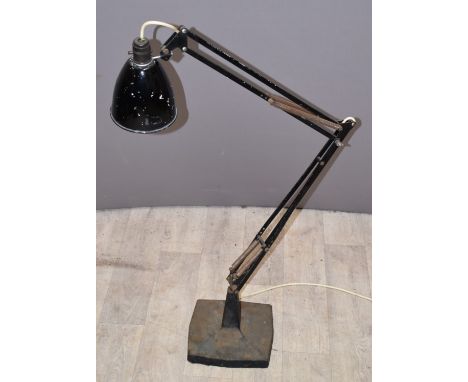 Anglepoise model 1208 lamp c1930s, designed by George Carwardine, maximum height 100cm