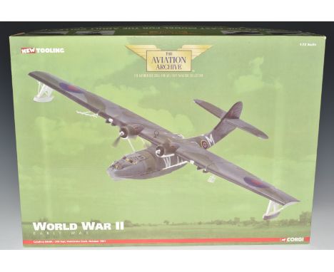 Corgi The Aviation Archive World War II Early War 1:72 scale diecast model Catalina MkIIA - 209 Sqn, Pembroke Dock, October 1