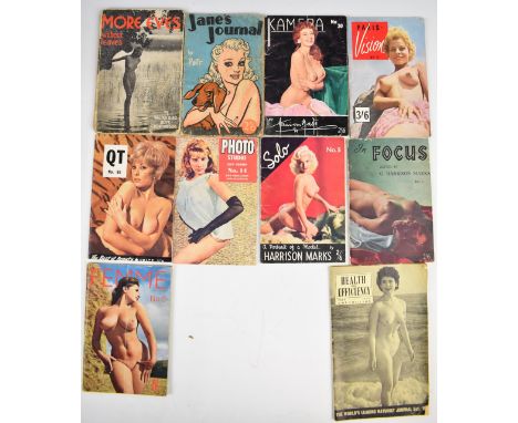 Harrison Marks and similar nude photography magazines including Kamera, Paris Vision, QT, Femme, Health and Efficiency and Mo