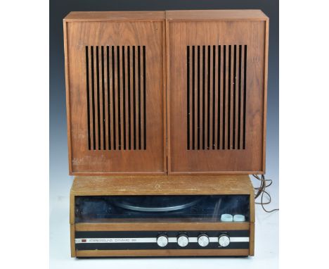 Garrard SP 25 MkIII turntable / record player housed in Stereosound Dynamic 88 music centre, complete with pair of speakers