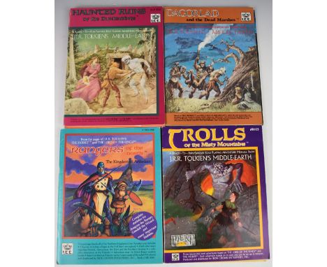 Ten Fantasy Role Playing rule books and modules based upon J.R.R. Tolkien's The Hobbit and The Lord of the Rings to include A
