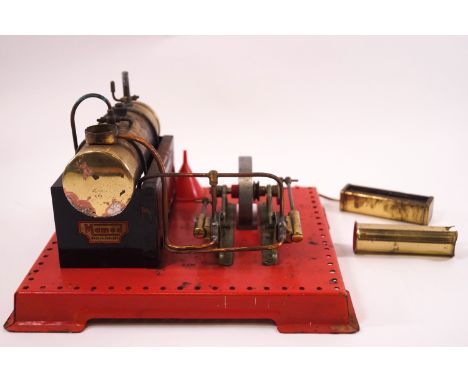 A Mamod stationary steam engine, 26cm x 24cm