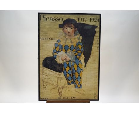 A Picasso exhibition poster, Venice 1998, 98cm x 68cm