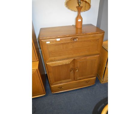 Ercol Golden Dawn Bureau Cabinet 