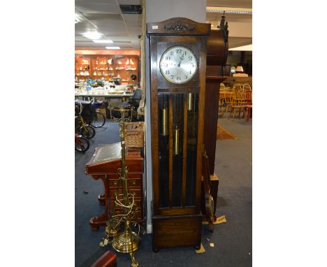 1930's Oak Cased Grandmother Clock 