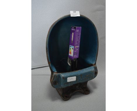Enameled Cast Iron Feeding Trough Upcycled Lamp 