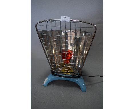 Enamelled Metal and Chrome Heater Lamp 