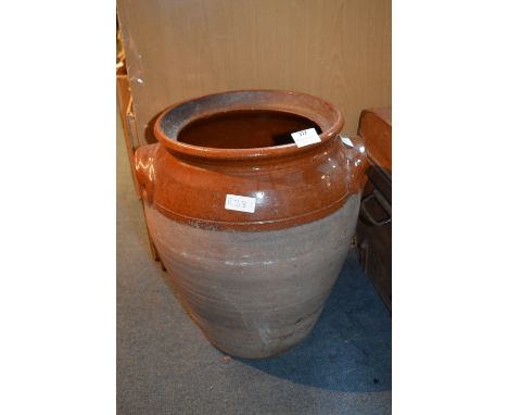 Large Stoneware Container Jar 
