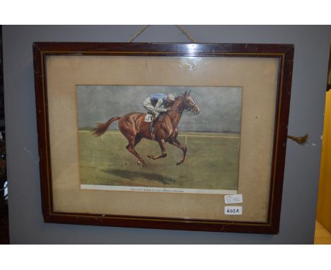 Framed Horse Racing Print - Epinard 