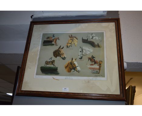 Framed Horse Racing Print - Pride of Scotland with Signatures