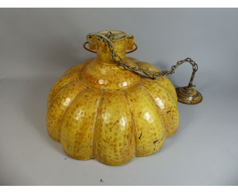 A Vintage Scumble Glazed Ceiling Light Fitting, 46cm Diameter