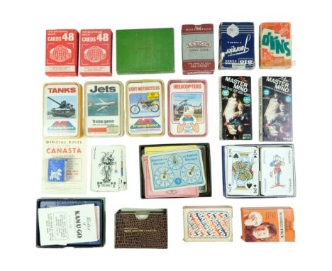 A collection of vintage card games etc, including Waddington's "Canasta", De La Rue "Selected Patience Games", International 