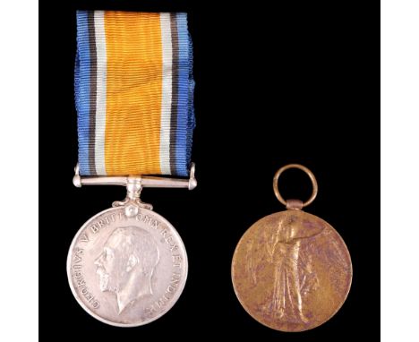 British War and Victory medals to T2-11772, Dvr W Tincknell, Army Service Corps