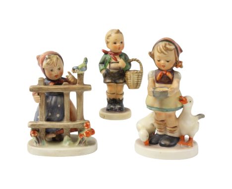 Three Goebel Hummel figurines, tallest 11 cm