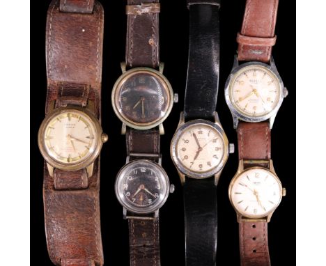 Six various vintage wristwatches including a Bernex automatic, Rodania, Smiths, Roamer and Freba watches, circa 1940s-1960s, 