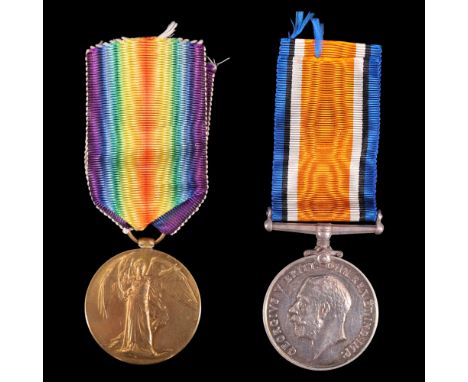 British War and Victory medals to 24547 Sergeant R E Smith, RAF 