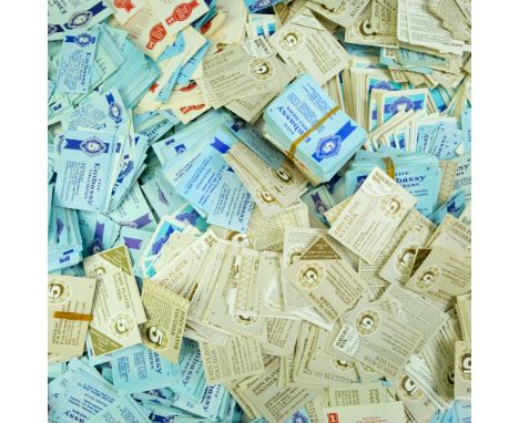 A large quantity of vintage John Player, Embassy and other cigarette vouchers