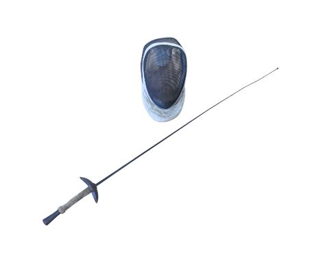 An early 20th Century Wilkinson Sword fencing foil together with a Leon Paul mask
