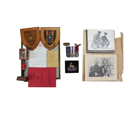 A General Service medal group to 22804907, Sgt / W O 1st Class J E S Stokes, Royal Warwickshire Regiment, comprising GSM with