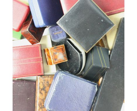 A group of vintage jewellery, ring, watch and other boxes
