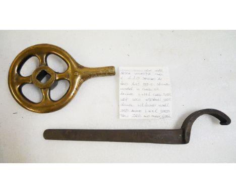 A hand tool stamped NBR 385 from K class North British 4-4-0 steam locomotive built in 1909-10. Later became LNER D33 class a