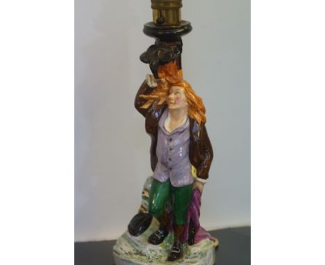 Bretby ceramic table lamp figurine 