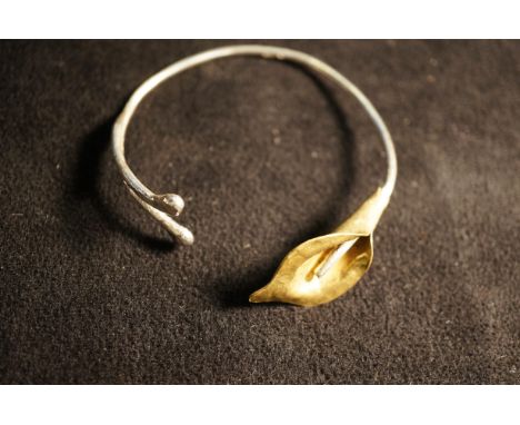 Lizzie Kershaw silver &amp; brass bangle 