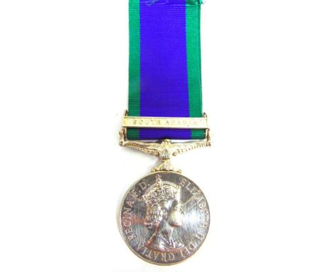 A GENERAL SERVICE MEDAL 1962-2007 TO PRIVATE R. CROWLEY, SOMERSET &amp; CORNWALL LIGHT INFANTRY Elizabeth II, with single cla