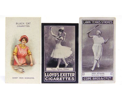 CIGARETTE CARDS - ASSORTED ODDS  Approximately 115 cards, comprising Lambert &amp; Butler, 'Flag Girls of All Nations' (overs