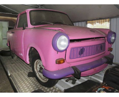 Trabant P 601 K, VEB Sachsenring, rosarot/lila, Baujahr wohl um 1972, Erstzulassung 10.03.1972, laut Tacho 15.670 km gelaufen