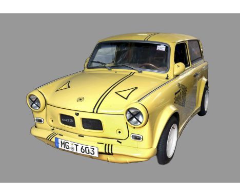 Trabant P 601 K, VEB Sachsenring, monsungelb, Baujahr 1988, Erstzulassung 25.03.1988, laut Tacho 62.013 km gelaufen, letzte Z