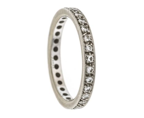 Fa. Niessing Memory-Ring WG 585/000 mit 31 Brillanten, zus. 0,50 ct l.get.W/SI, RG 57, Niessing gemarkt, 3,5 g