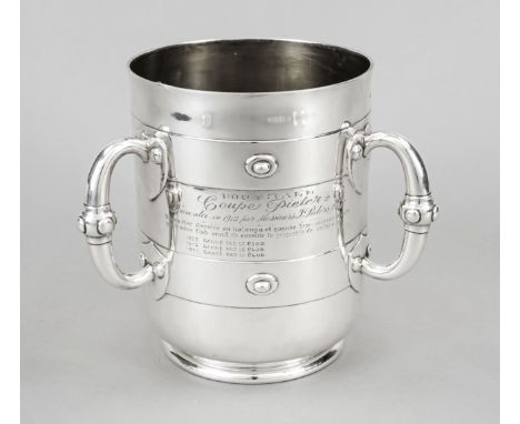 Großer Pokal, England, 1902, MZ: R. &amp; S. Garrard &amp; Co., London, Sterlingsilber 925/000, Innenvergoldung, runder Stand