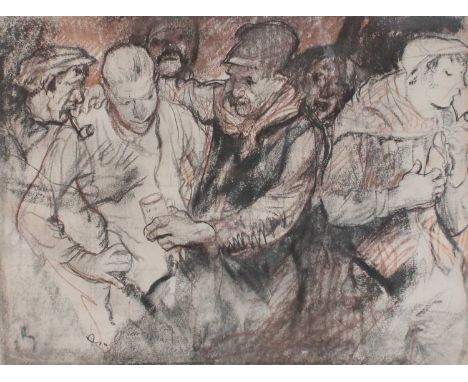 After Sir Frank Brangwyn (1867–1956)Figure group in a tavernLithograph, together with another print after the same artist dep