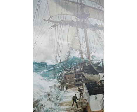 After Montague Dawson (1890-1973)Ship in a stormPrint, 96cm by 64cm 