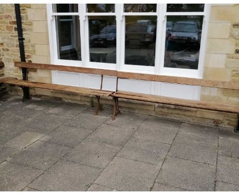 Garden Bench,(a.f), 237cm and 245cm